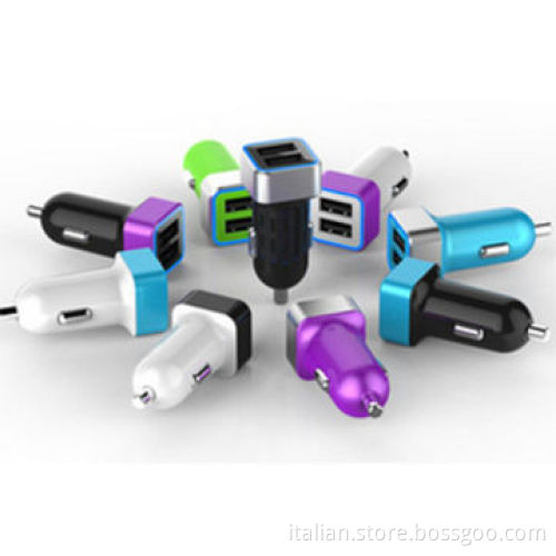 5V, 2.1A double USB ports mini car charger
